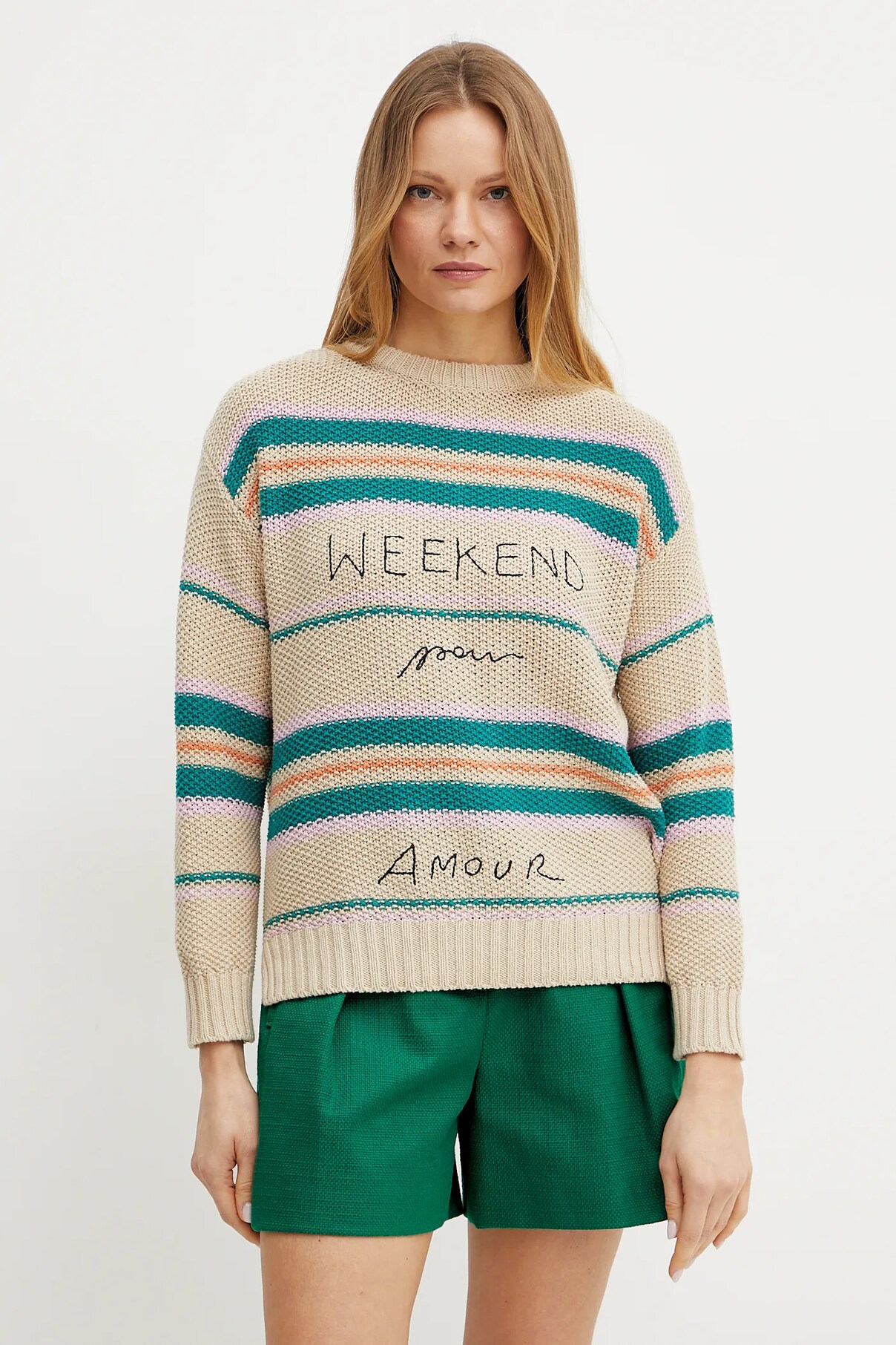 

Свитер Weekend Max Mara, бежевый