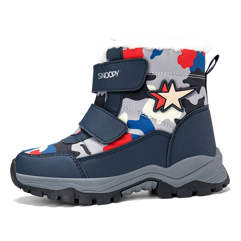 

Детские зимние ботинки для детей SNOOPY, камуфляж/синий