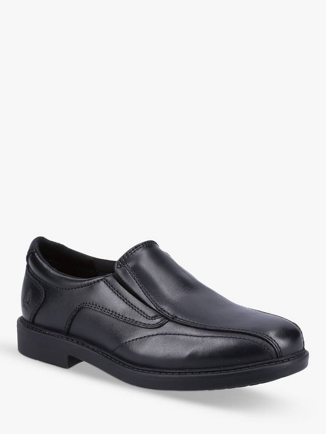 Детские школьные туфли Toby Senior Leather Hush Puppies, Black — фото 2