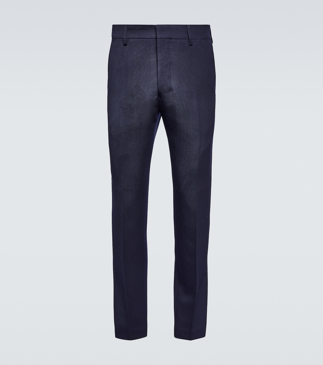 

Прямые шерстяные брюки Ami Paris, Nautic Blue
