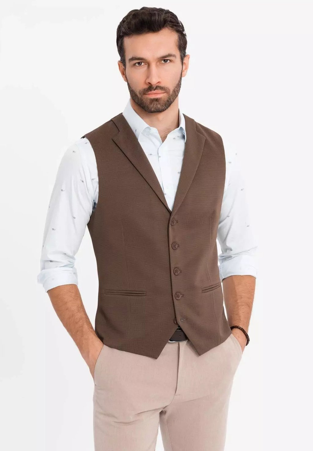

Жилет WITH LAPELS Ombre, коричневый