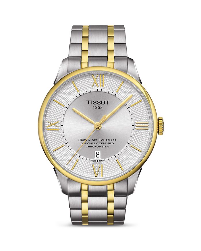 

Часы Tissot Chemin des Tourelles, 42 мм, серебряный