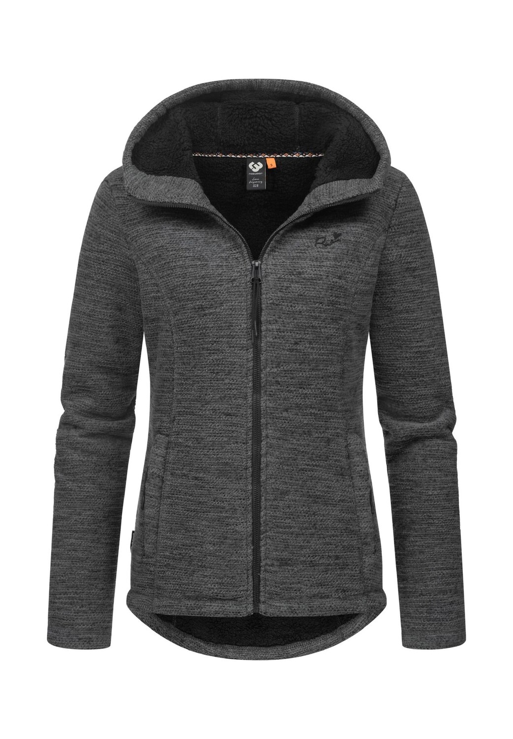 

Кардиган с капюшоном Лышка Меланж Ragwear, темно-серый