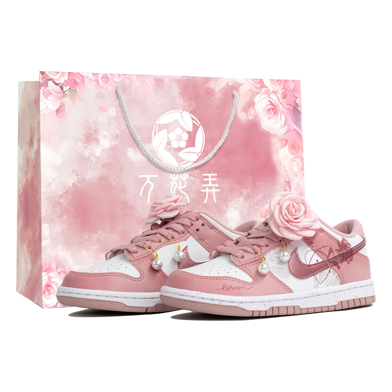 

Детские скейтерские кроссовки Dunk Grade School Nike, розовый