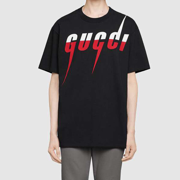 Футболка мужская Gucci, подарочная коробка, черный — фото 4