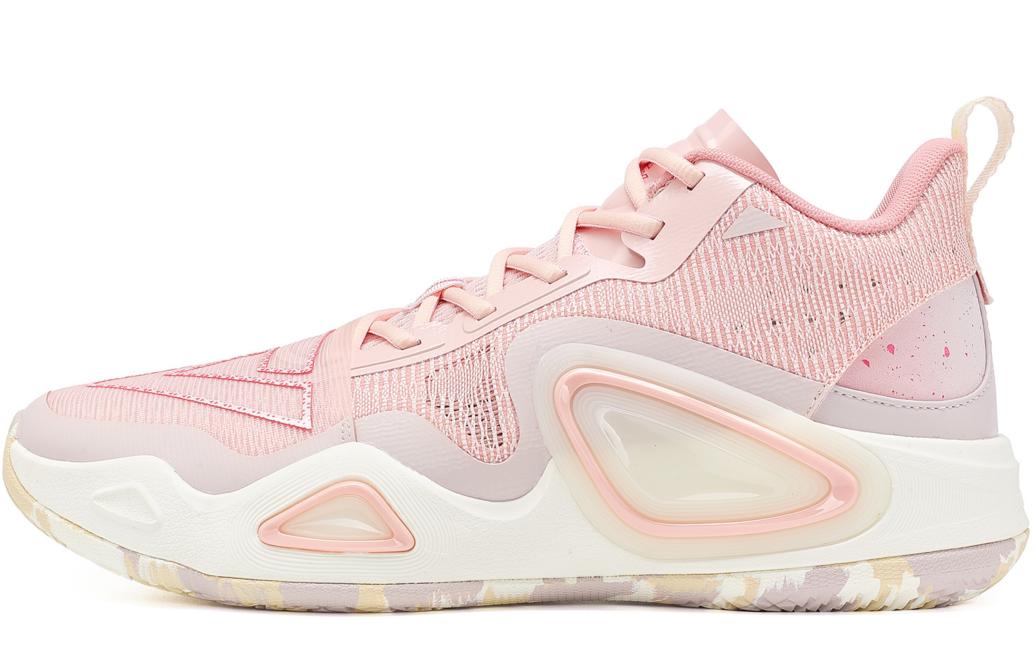 

PEAK Экстрим Треугольник 2.0 Антискользящие износостойкие баскетбольные кроссовки мид-топ мужские цвет цветущий розовый