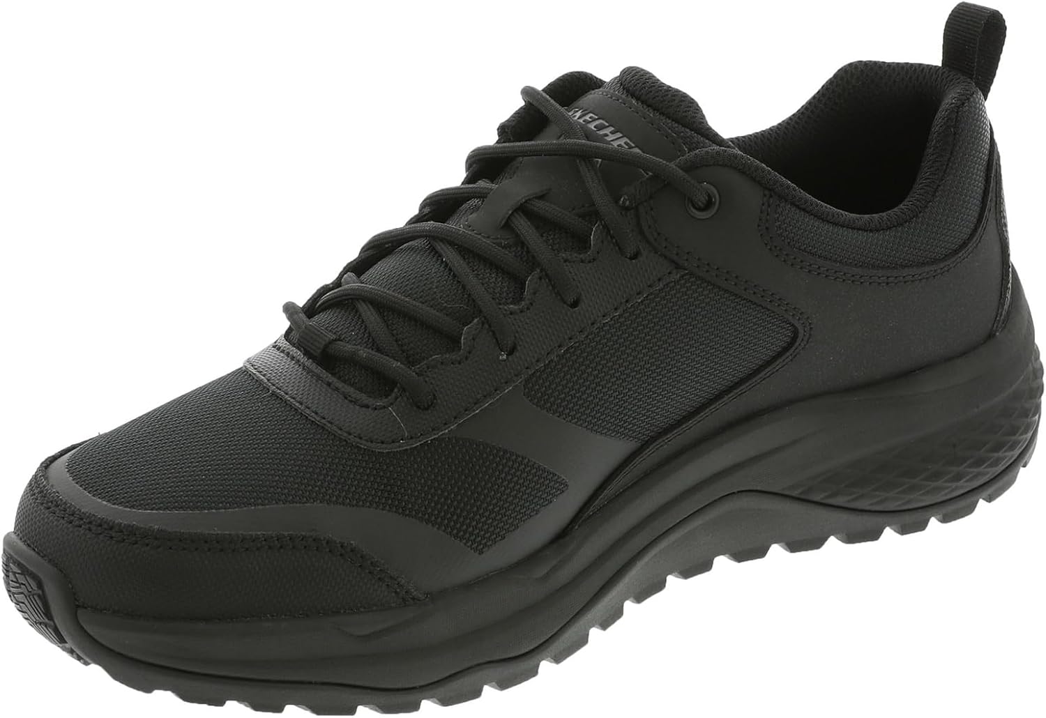 Мужские кроссовки Skechers Street Treader Sr на шнуровке с резиновой подошвой Goodyear, черный — фото 4