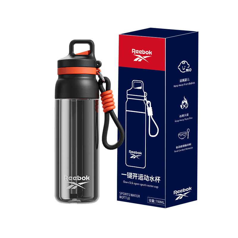 

Спортивная бутылка для воды Tritan 700ML Reebok, черный