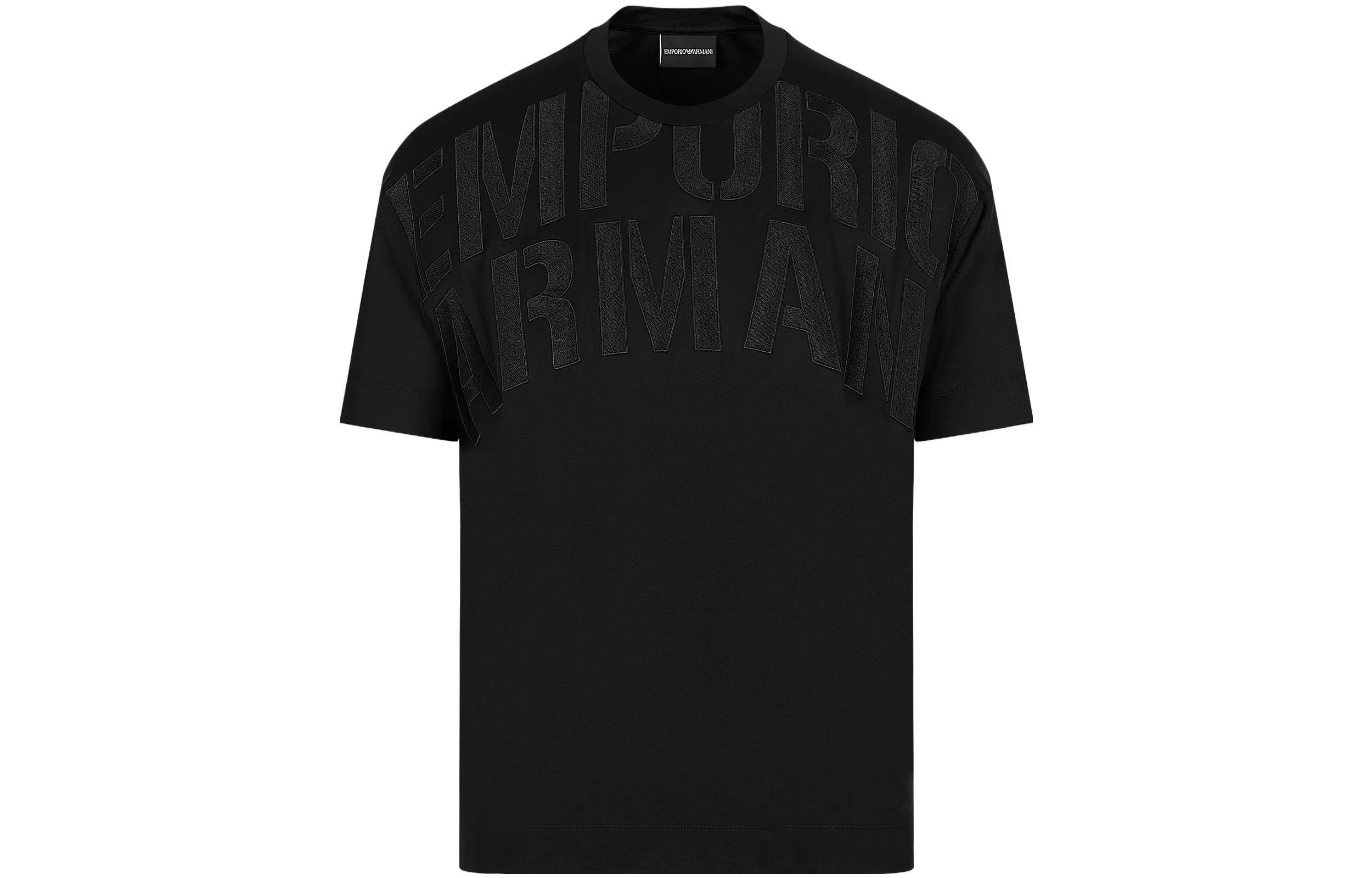 EMPORIO ARMANI Футболка мужская черная SS23 — фото 3