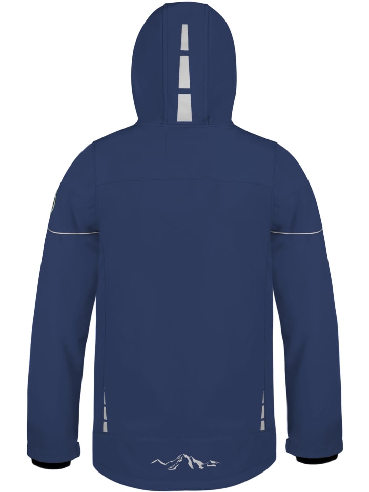 Детская куртка Galway softshell синего цвета Normani Outdoor Sports — фото 4