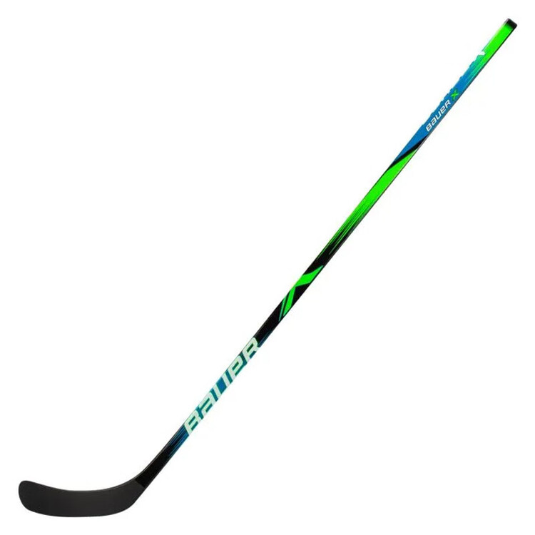

BAUER Хоккейная клюшка New X Ice, Baolai, для детей, подростков и взрослых, модель Youth, жесткость 40, левая