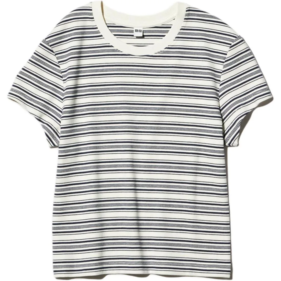Футболка женская айвори с круглым вырезом UNIQLO, Ivory
