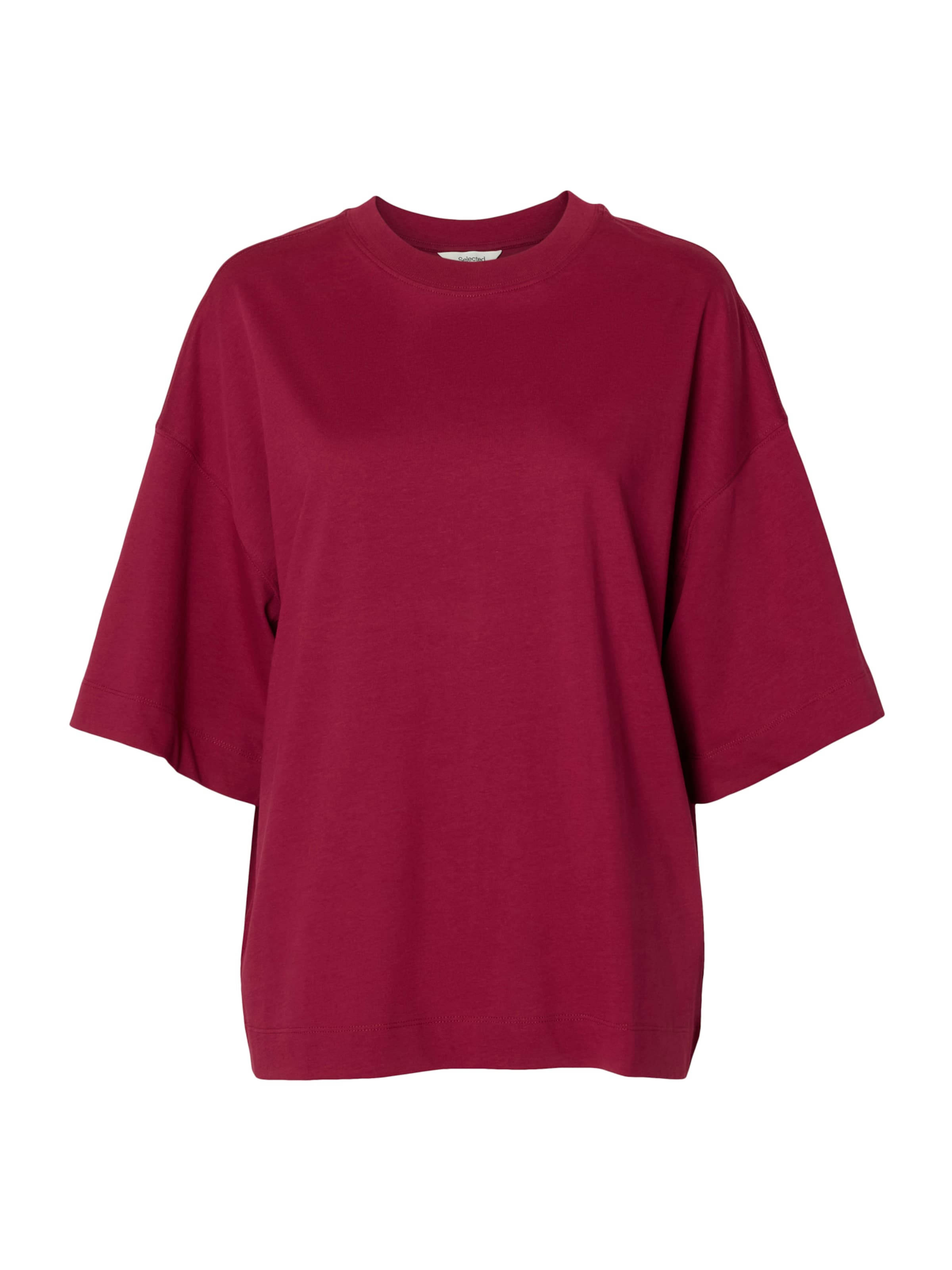 

SELECTED Футболка в цвете гранатовый