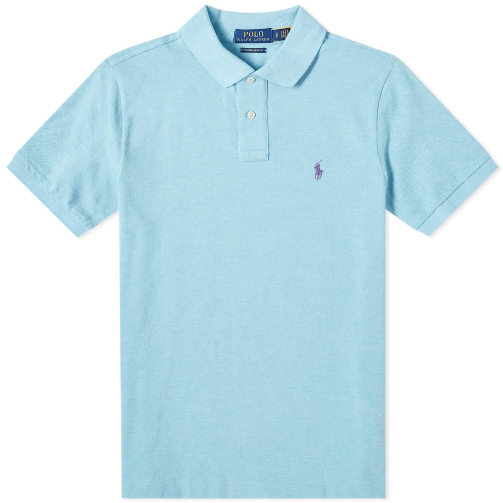 

Рубашка-поло с контрастным логотипом Polo Ralph Lauren, синий