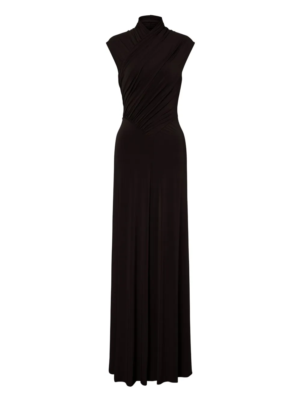 

Длинное платье Alberta Ferretti, черный
