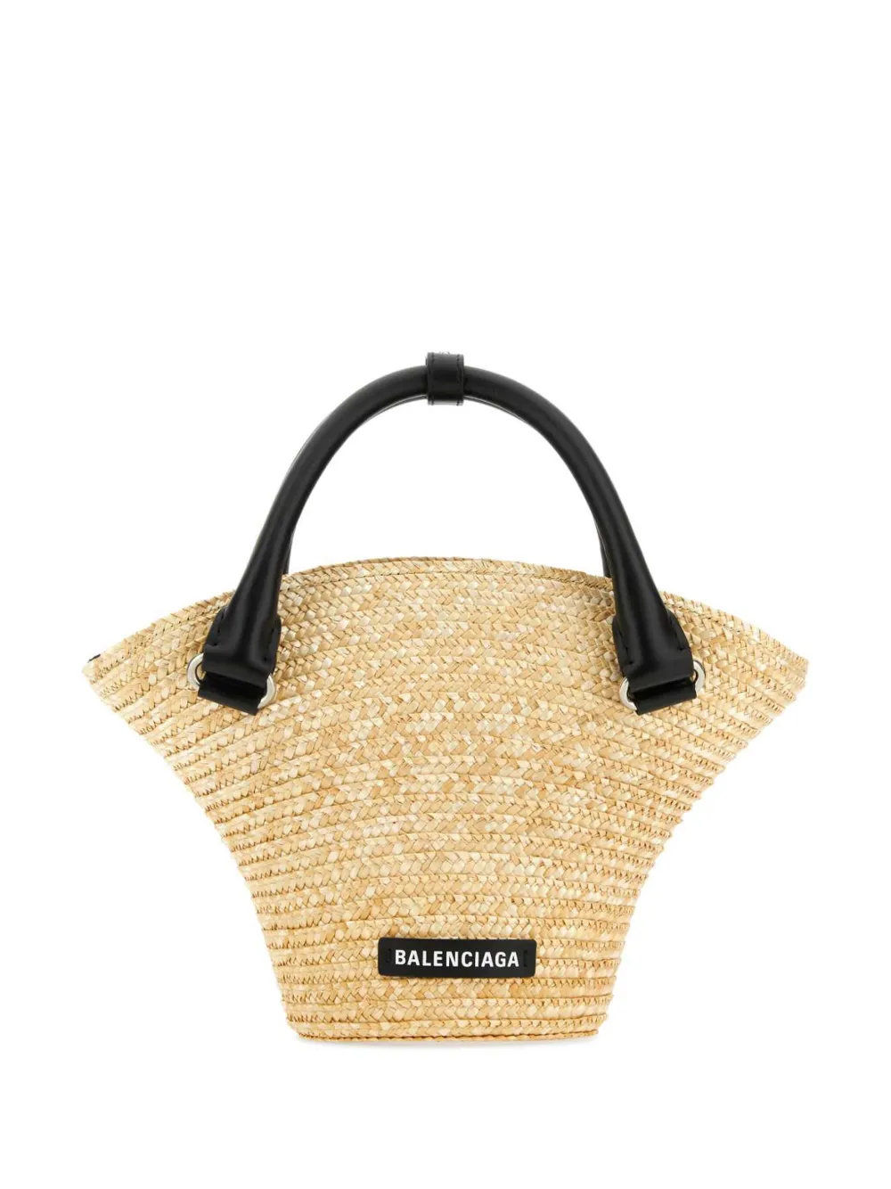 

Маленькая плетеная сумка-тоут BALENCIAGA, нейтральный