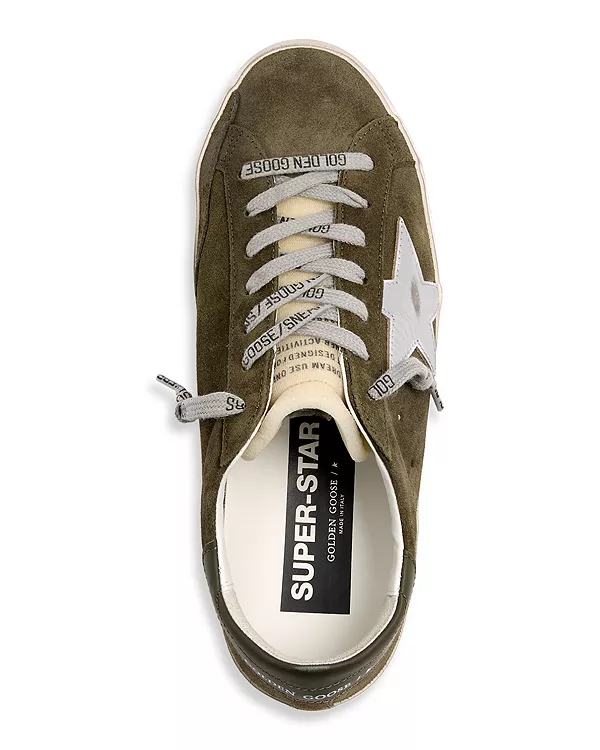Мужские кроссовки «Суперзвезда» Golden Goose, зеленый — фото 4