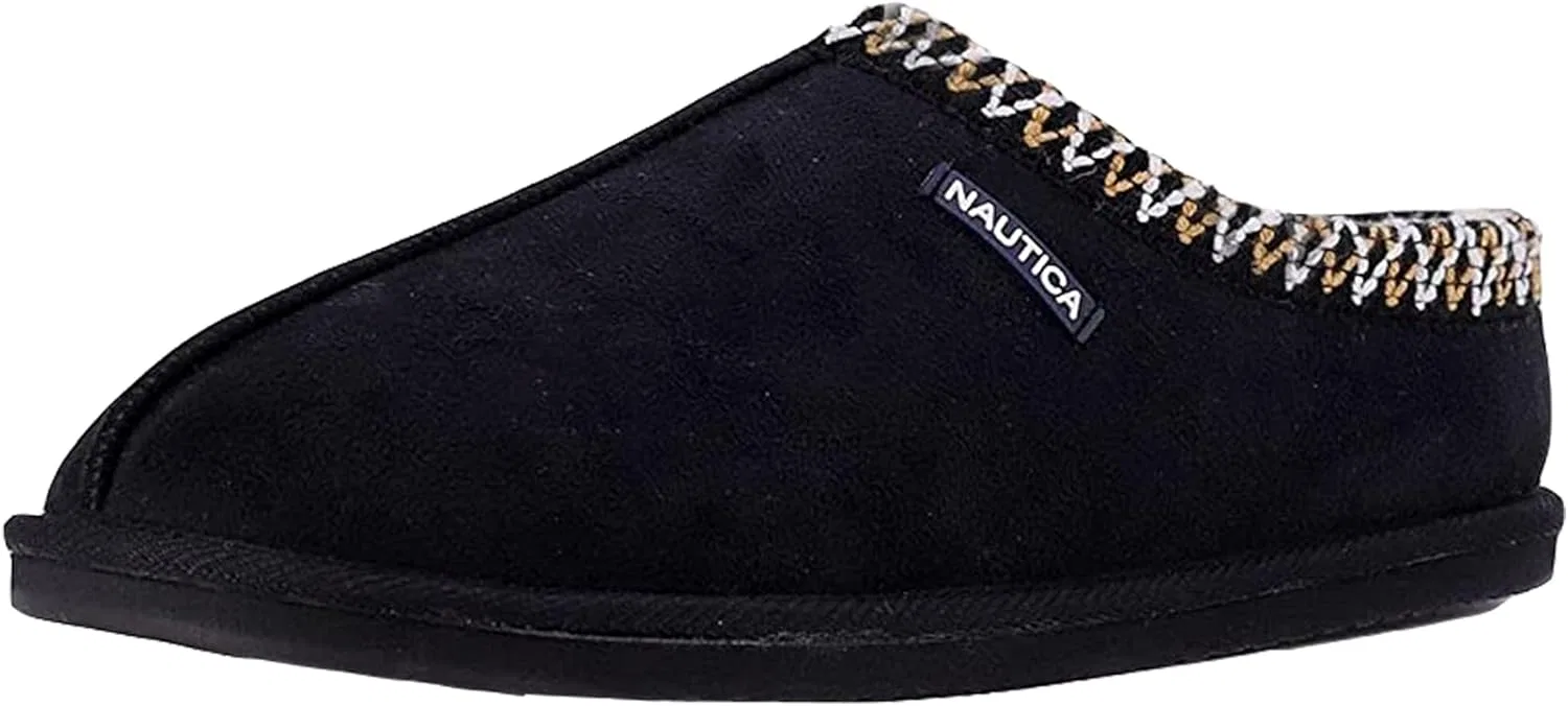 Мужские тапочки Nautica без задника, с искусственным мехом, теплые, без шнурков, для дома и улицы - Tonnage/Somersby, Navy
