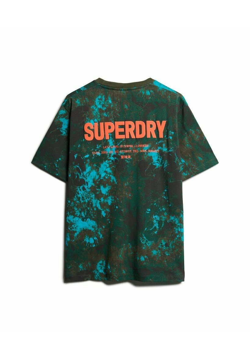 

Футболка с принтом UTILITY CAMO GRAPHIC Superdry, хаки