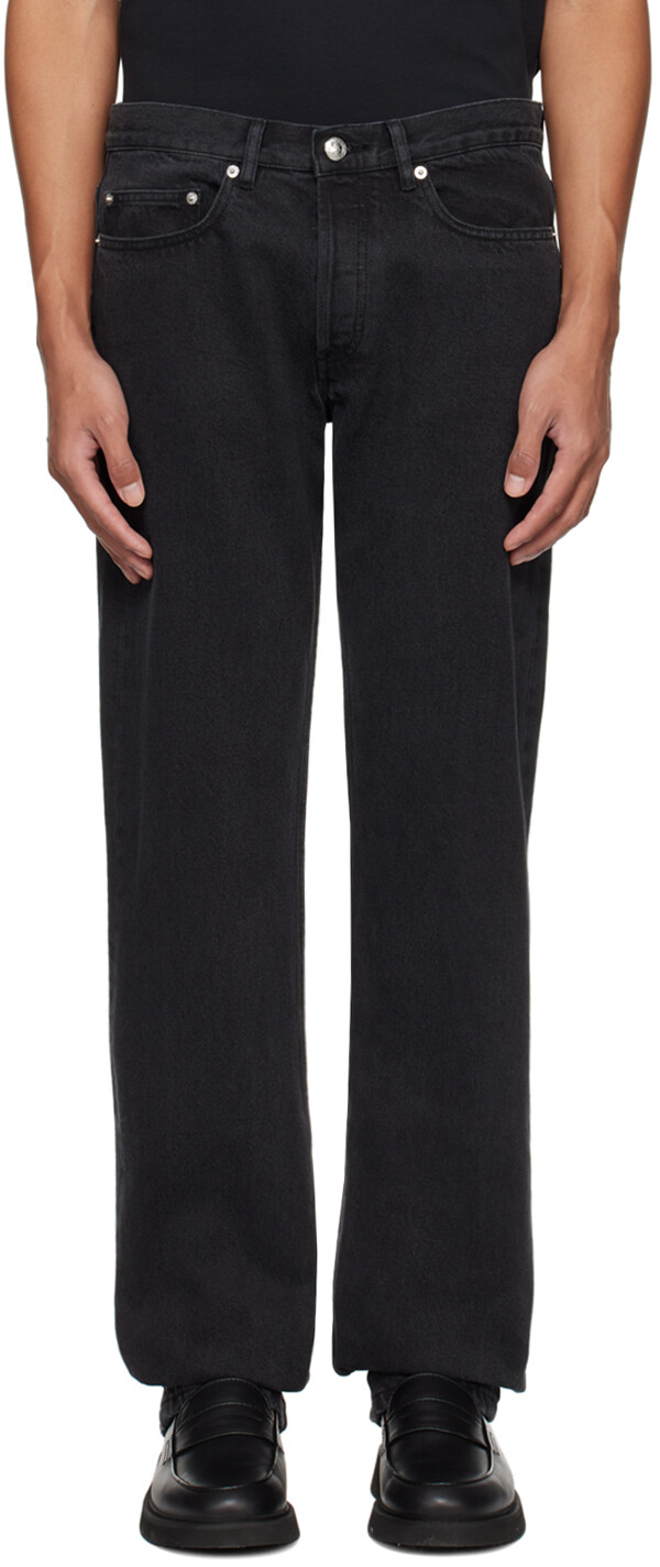 

Черные джинсы New Standard A.P.C., цвет Washed black