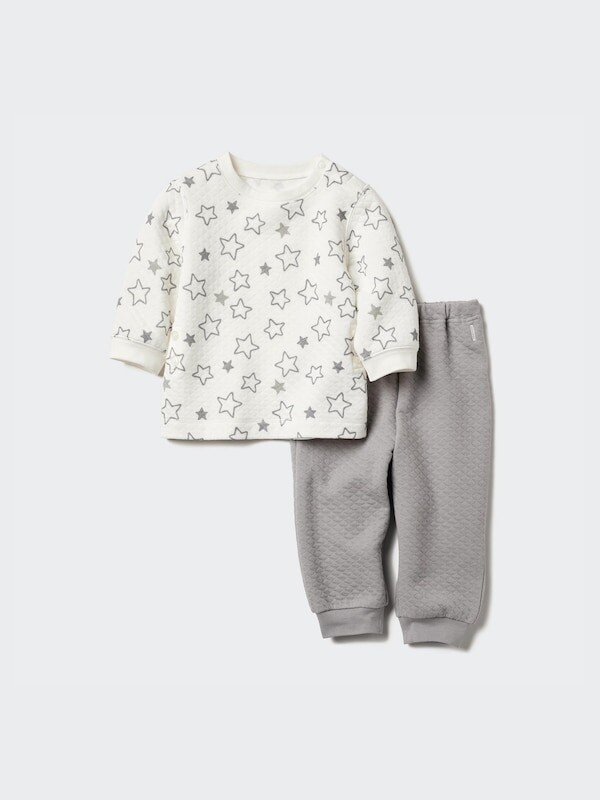 

Пижама стеганая с рисунком Uniqlo, белый