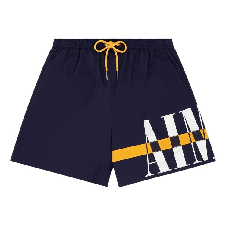 

Шорты Aimé Leon Dore Colorblock Logo Short, синий, Черный, Шорты Aimé Leon Dore Colorblock Logo Short, синий
