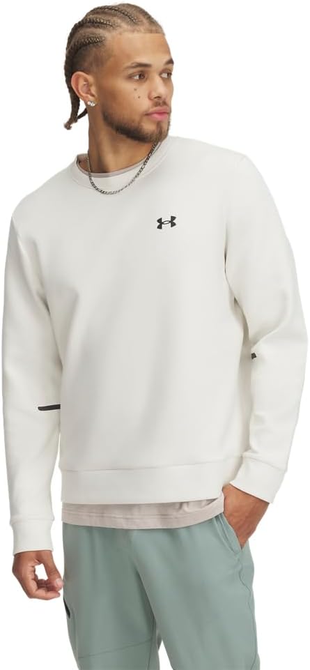 

Under Armour мужская флисовая толстовка с круглым вырезом, (279) Stone/Black