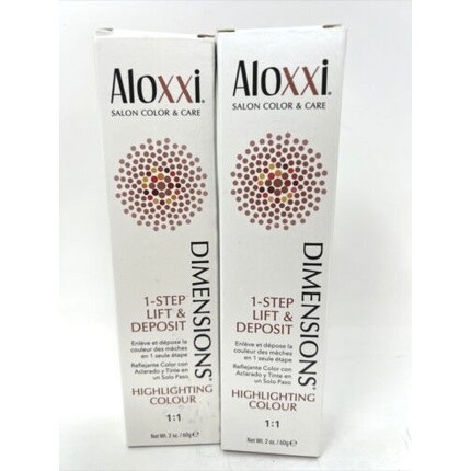 

ALOXXI DIMENSIONS 1 Step Lift & Deposit мелирующая краска для волос, тюбик 2 жидких унции Aloxxi / Nexxus