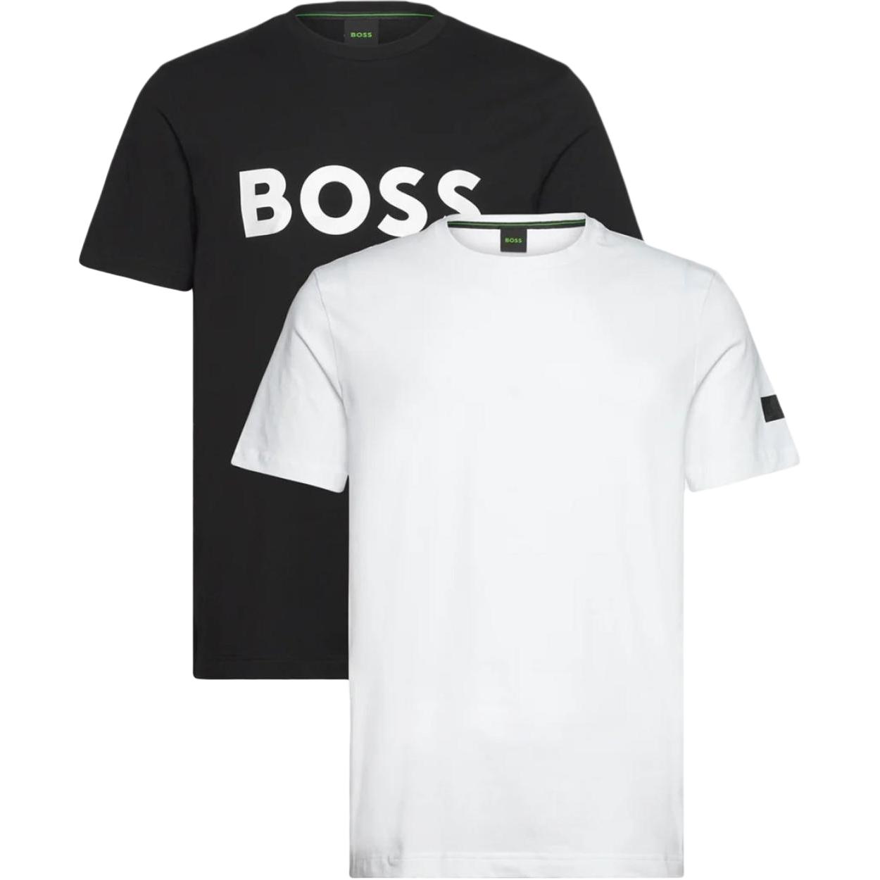 

HUGO BOSS Футболки мужские 2 шт белый+черный