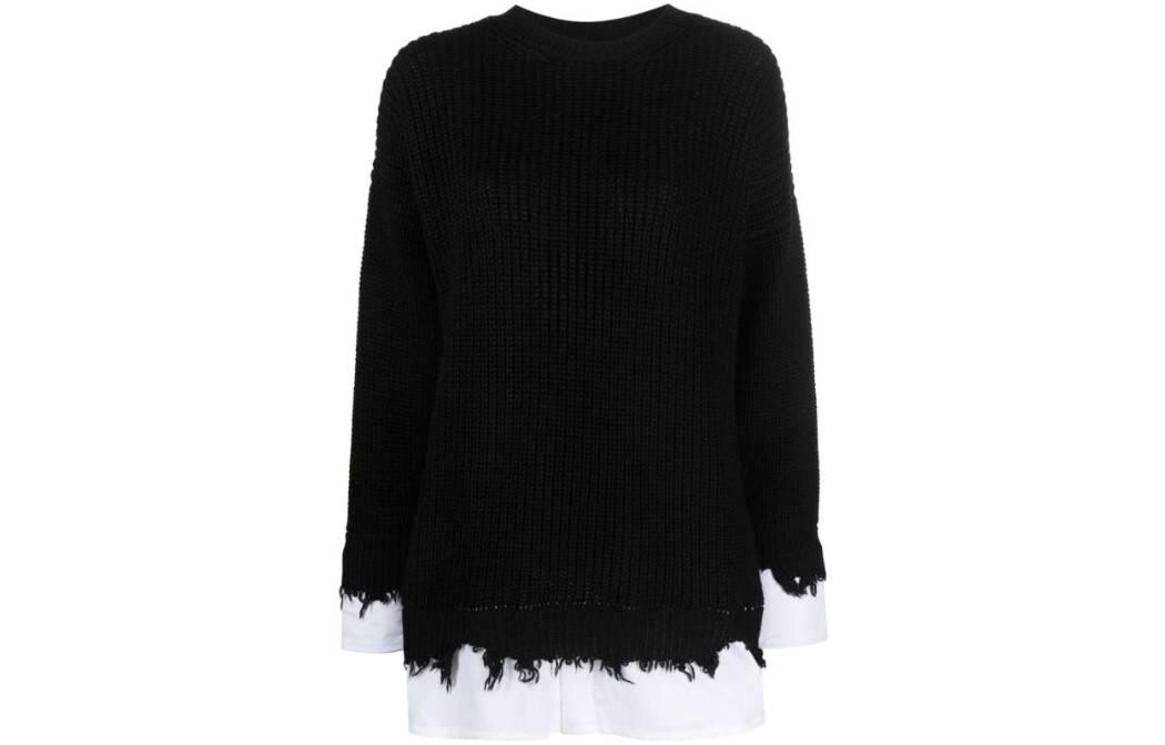 

Свитер женский Mm6 Maison Margiela с подкладкой, черный