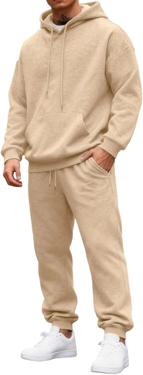 Спортивный костюм 2 предмета худи и джоггеры Generic, Bh002- Beige