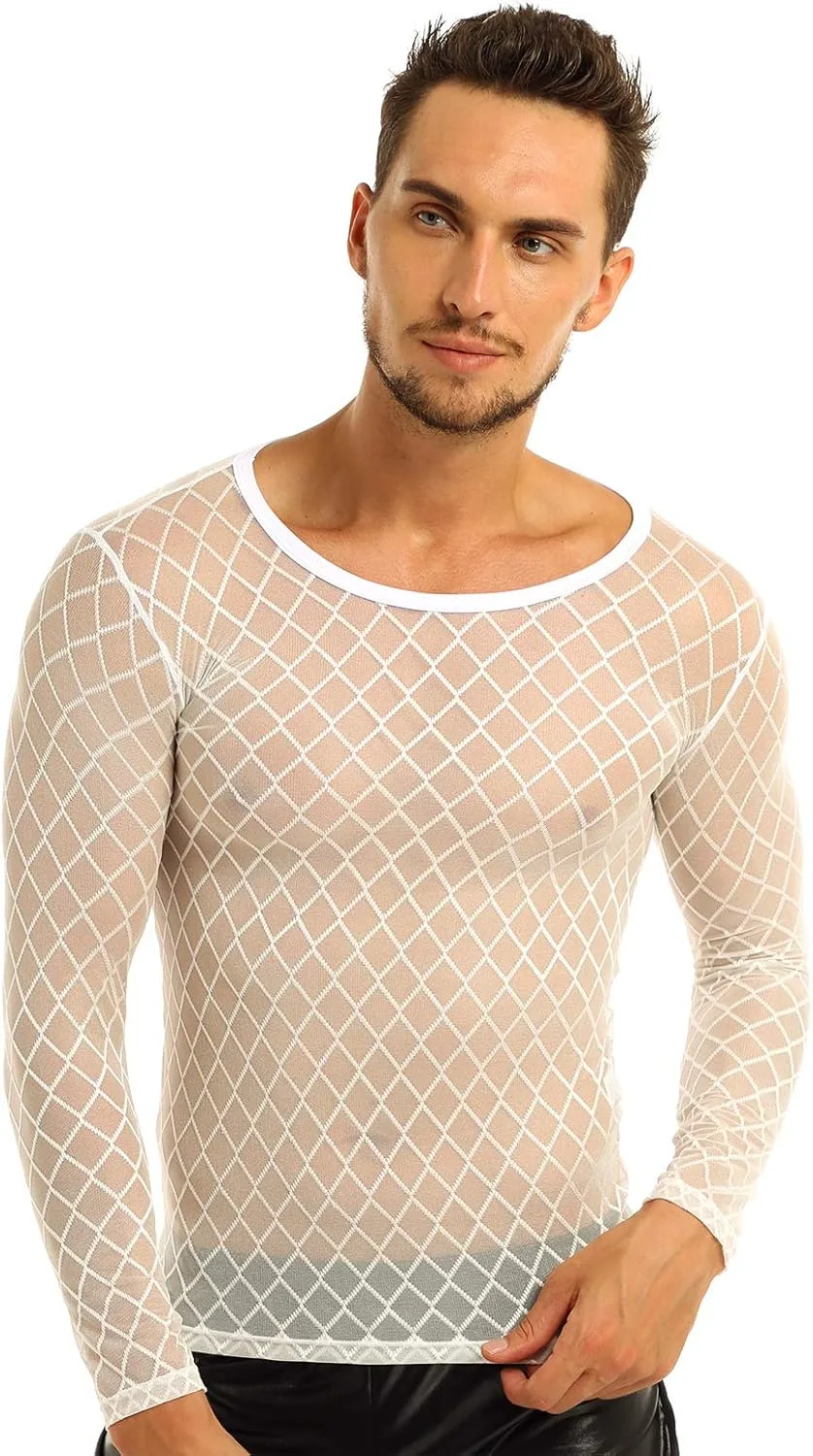 

Мужская футболка JanJean с сетчатыми вставками, длинный рукав, для тренировок