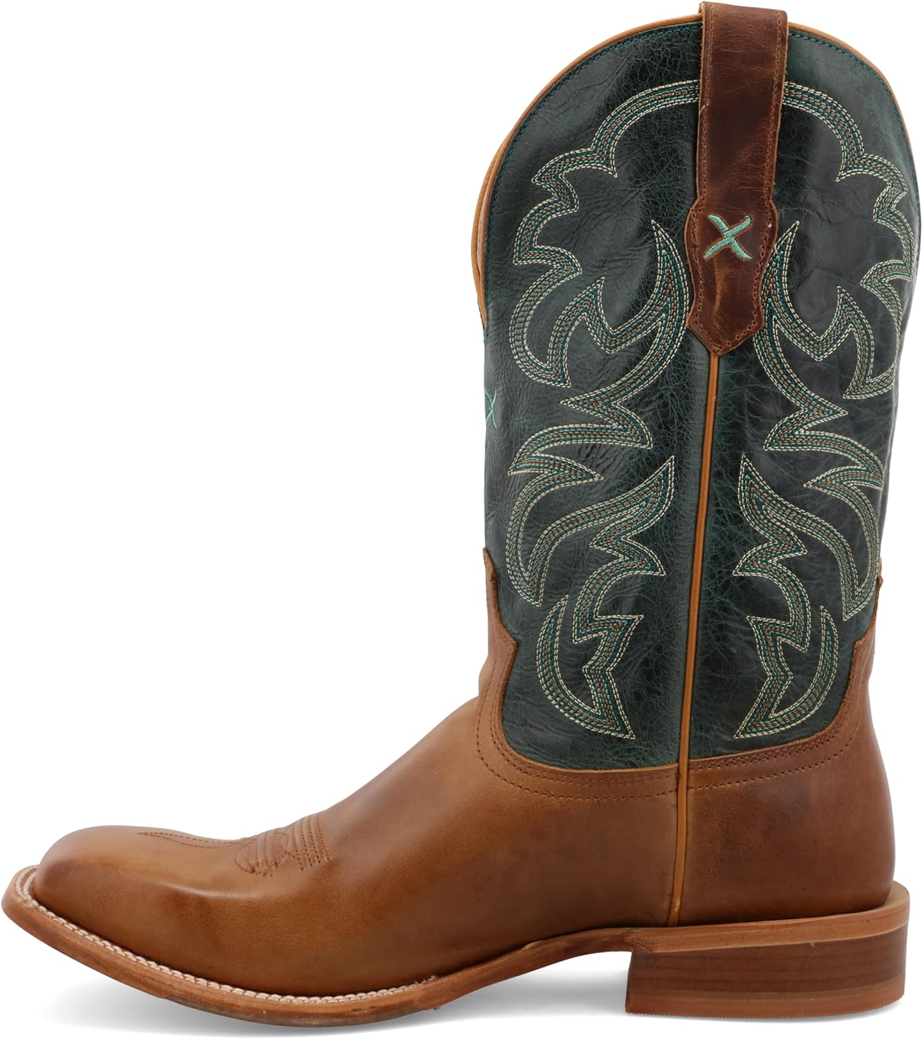 Ковбойские сапоги Twisted X Men's 12 Rancher Western, бирюзовый/бронзовый — фото 2