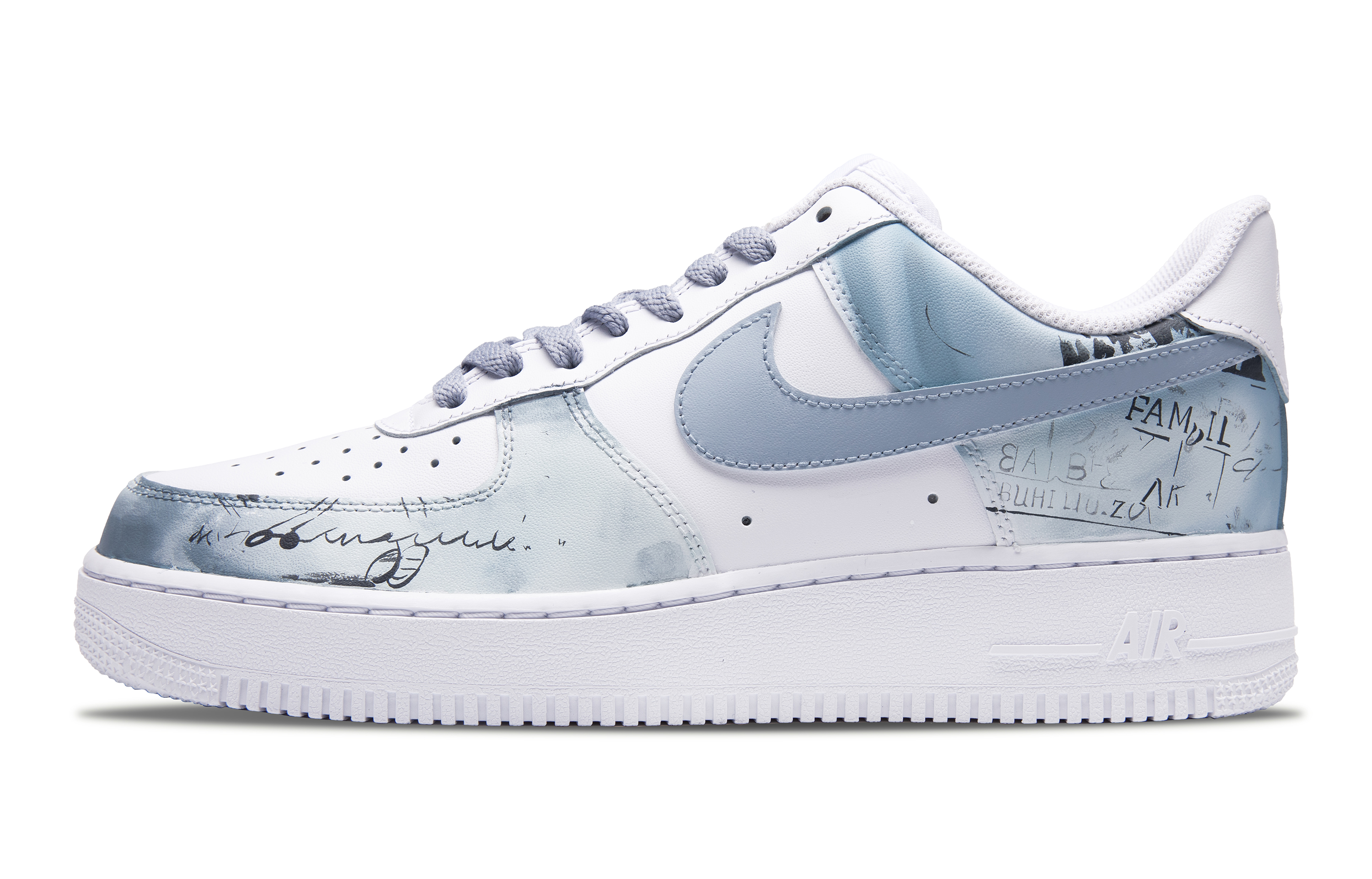 

Кроссовки Nike Air Force 1 Skateboarding Shoes Men Low-top White, светло-серый