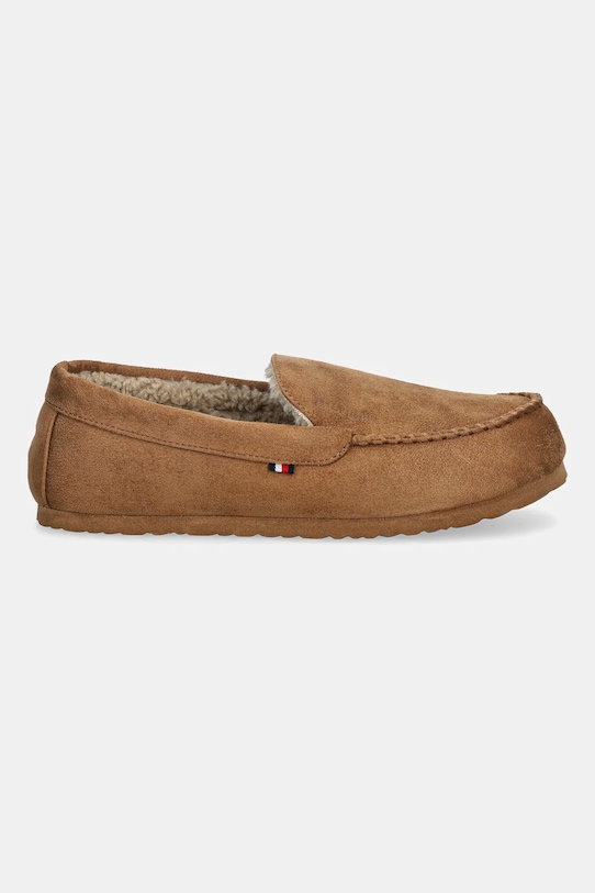 Тапочки HILFIGER M SDE DRIVER HOUSE SHOE Tommy Hilfiger, коричневый — фото 2