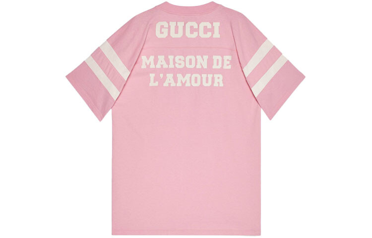 Женская футболка Gucci, розовый — фото 2
