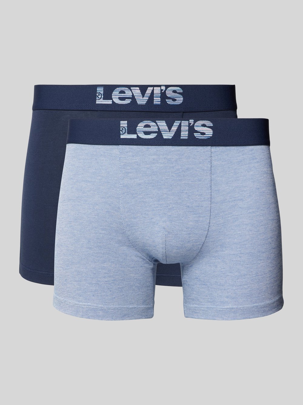 

Боксеры с эластичным поясом и логотипом в упаковке 2 шт Levi's, светло-голубой