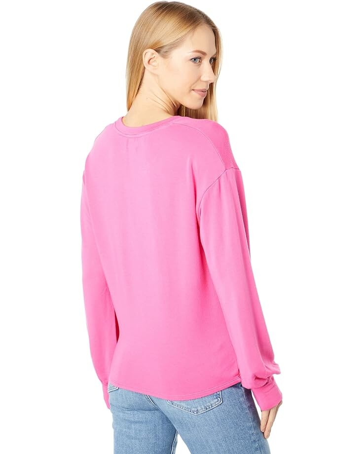 

Толстовка SUNDRY Twist-Front Sweatshirt, цвет Hot Pink