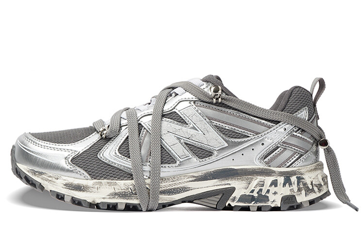 

Кроссовки NB 410 унисекс с низким верхом серебристо-серые New Balance