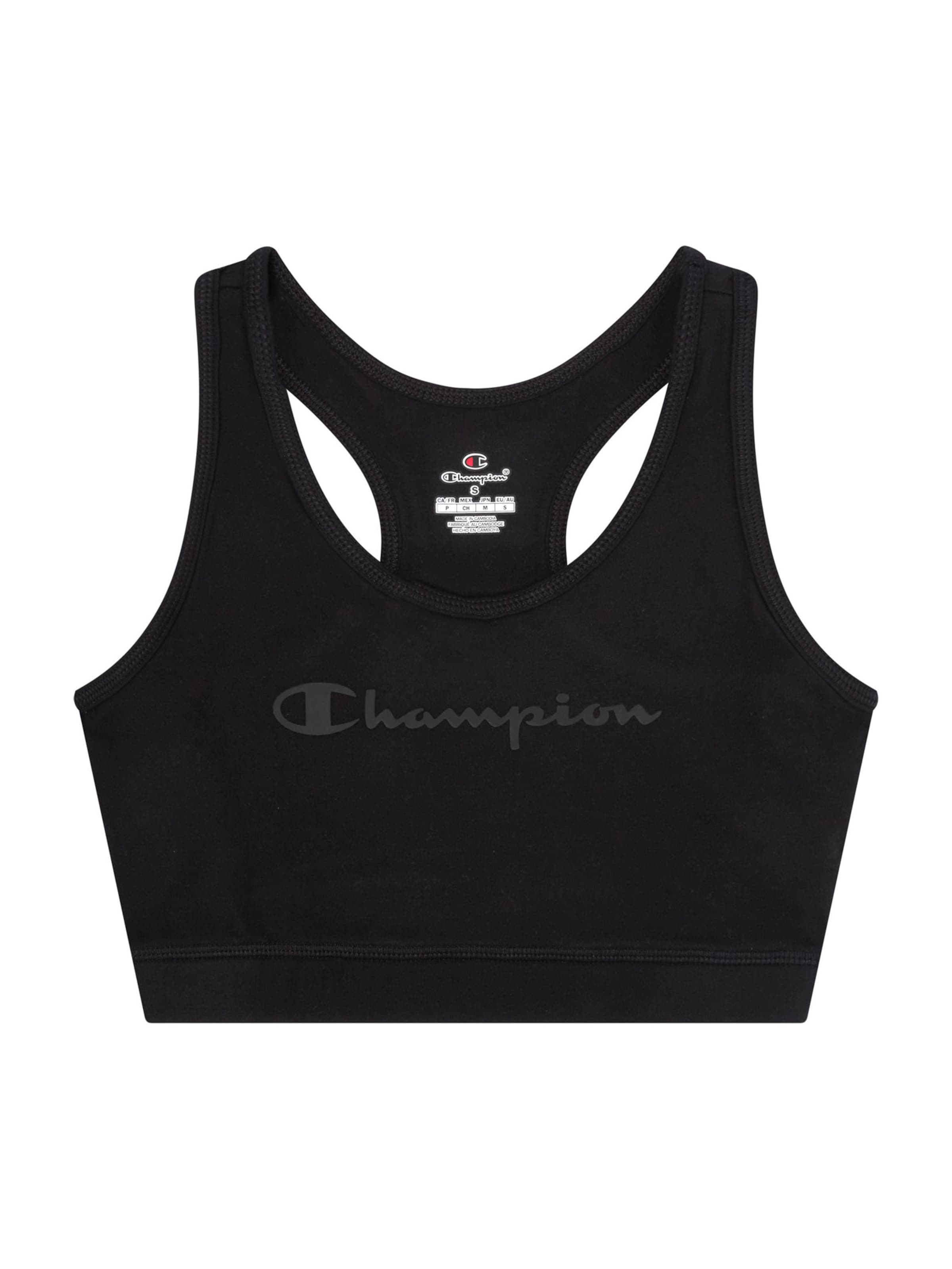 

Champion Authentic Athletic Apparel Спортивный бюстгальтер-бралетт в черном цвете