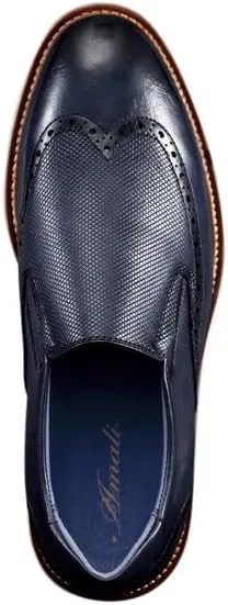 Лоферы мужские, Amali Tucker, модель Double-Monkstrap, Navy (Clyde) — фото 3