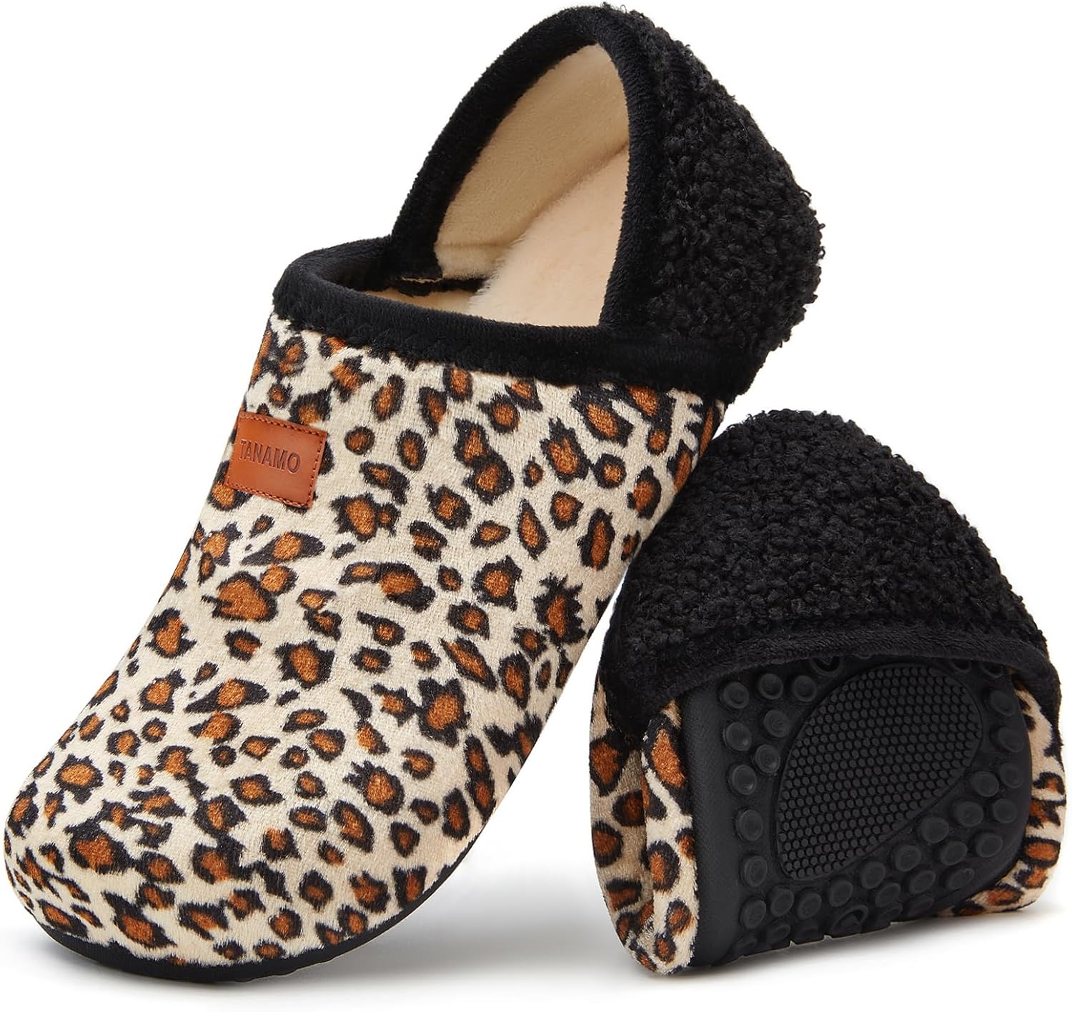 

Домашние тапочки Tanamo для женщин и мужчин, для ношения, носки-топанки, удобные тапочки для дома, спальни, путешествий и йоги, черный