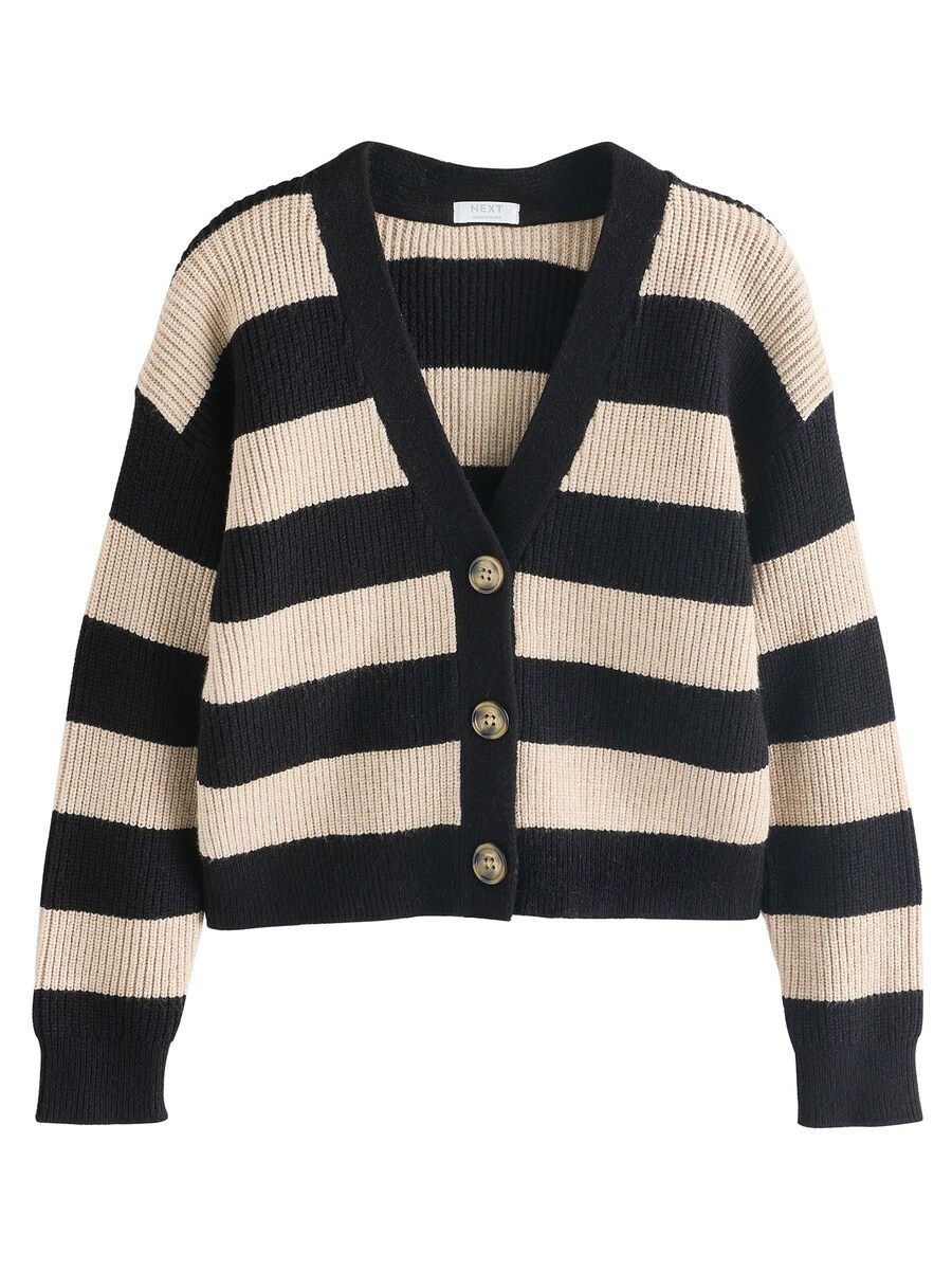 

Вязаный кардиган Next, цвет Black/Wool white