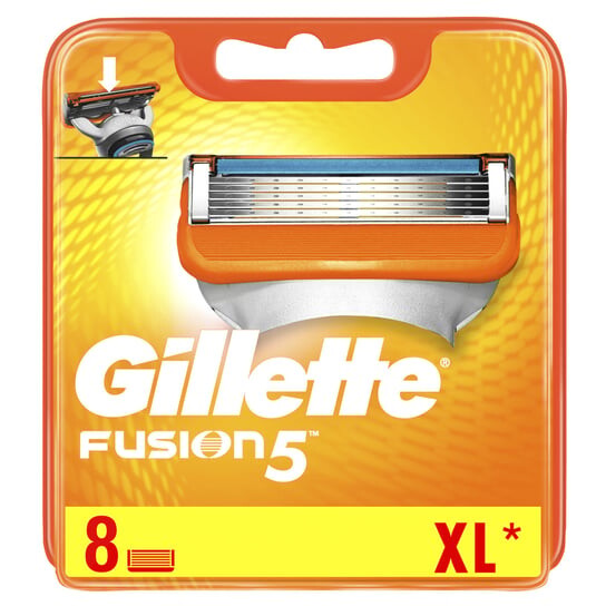 

Руководство, 8 сменных картриджей Gillette, Fusion