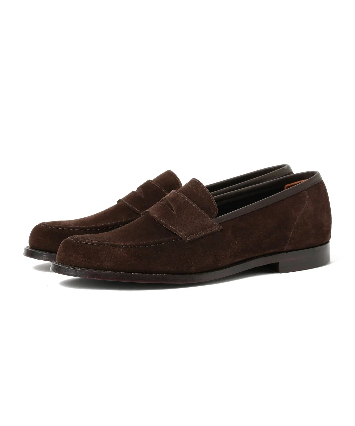 Мужские кожаные лоферы CROCKETT&JONES MAINE2 коричневые