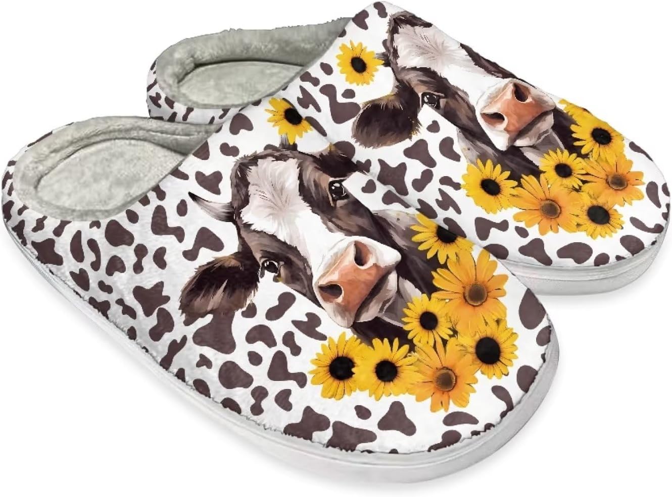 

Тапочки STUOARTE для женщин и мужчин, мягкие домашние тапочки, теплые и пушистые, плюшевые, противоскользящие, на низком ходу, белый/коричневый