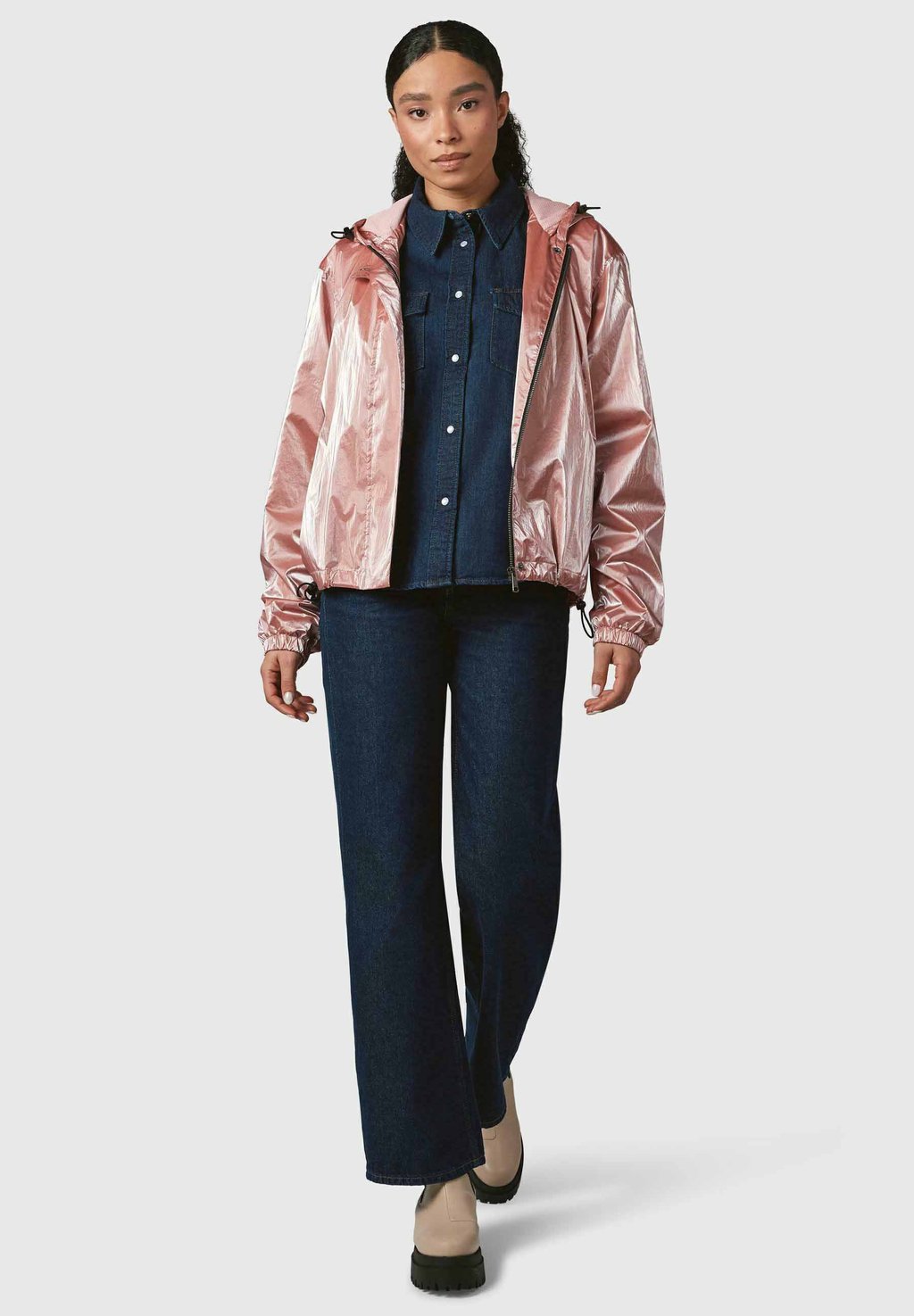 

Куртка для активного отдыха ÜBERGANGS CEZANNA SHINE Ragwear, светло-розовый