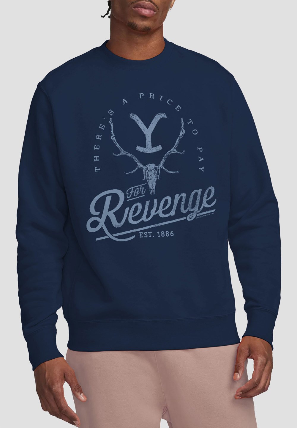 

Толстовка YELLOWSTONE REVENGE SKULL Cotton Soul, темно-синий