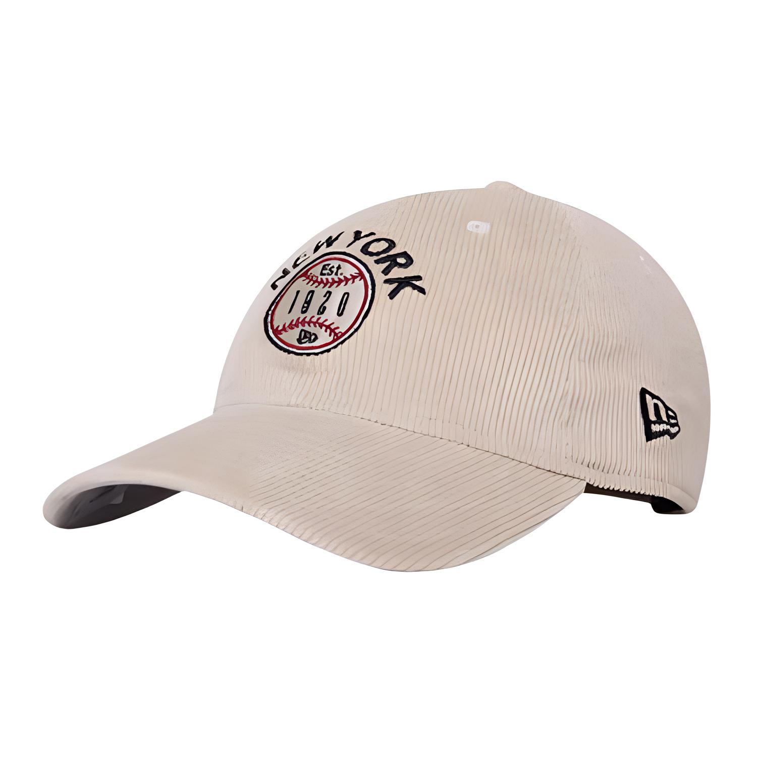 

New Era Бейсболка из вельвета унисекс бежевая, Beige