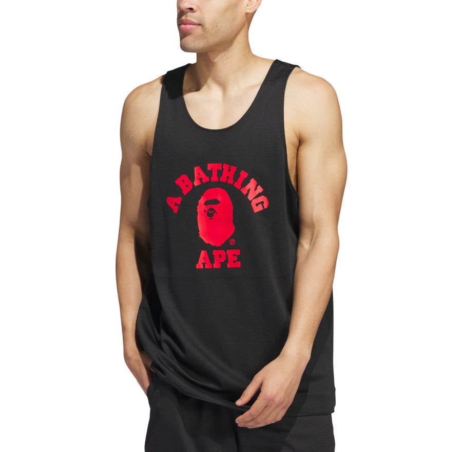 Джерси adidas x BAPE Dame 9 Reversible Basketball Jersey 'Carbon', серый — фото 4